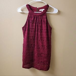 Monteau Lace Halter Blouse Size Small